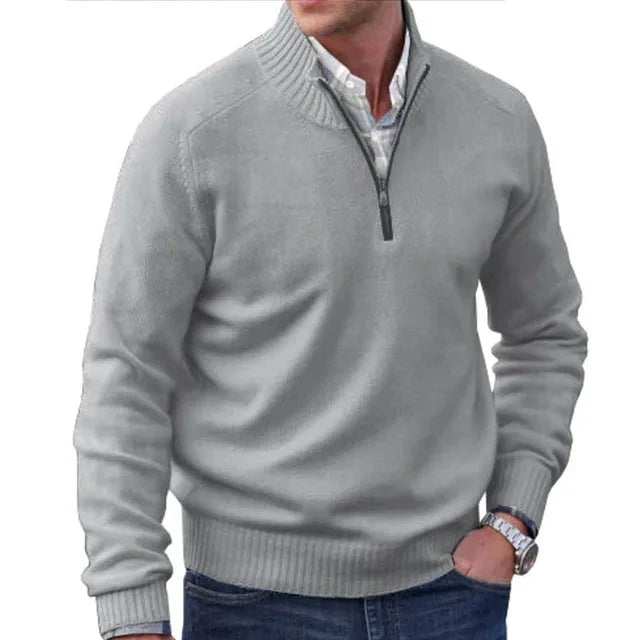 Katimy™ Elegance in Wool: The Men's Knitted Sweater